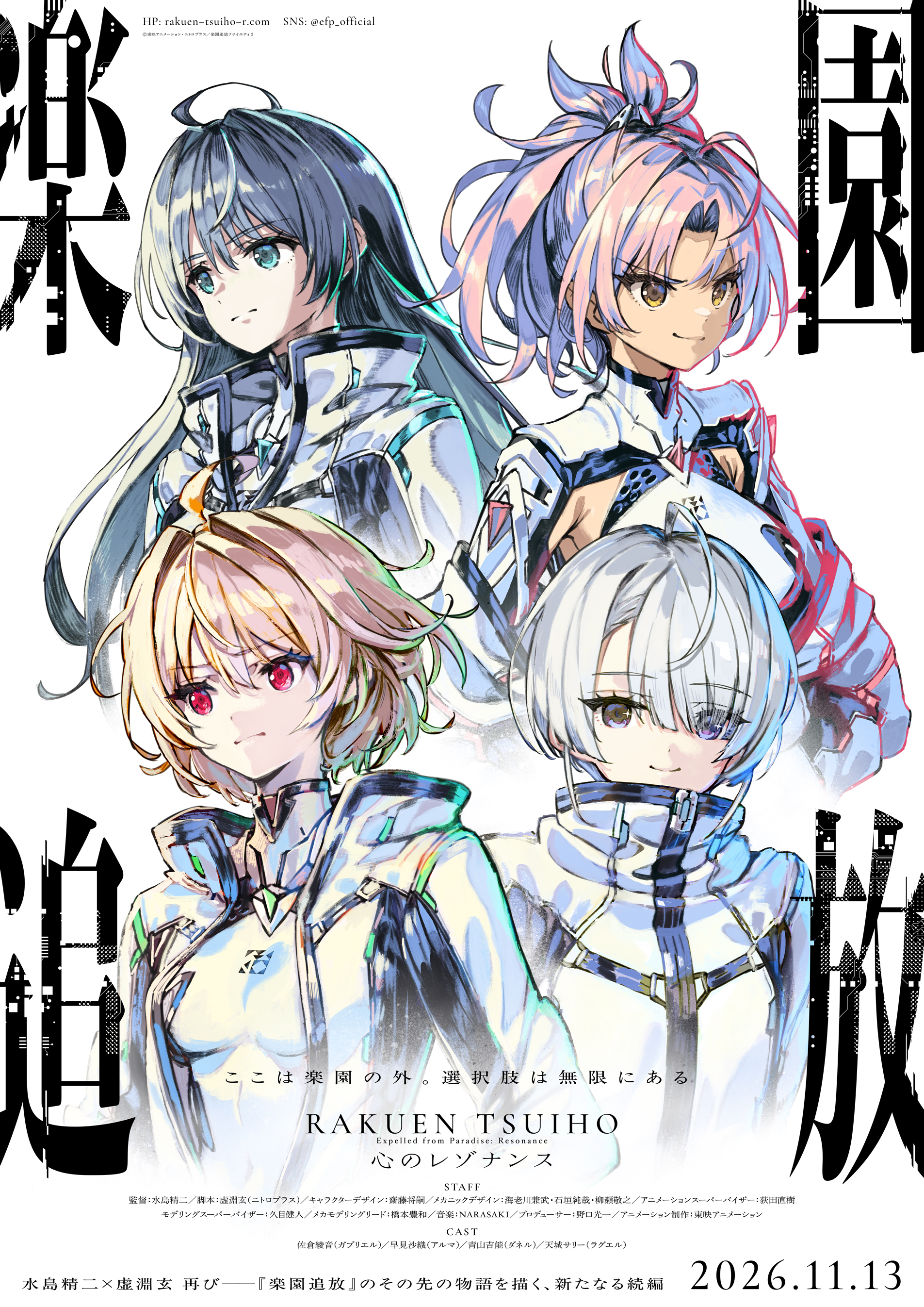 東映 上映劇場情報 『楽園追放 心のレゾナンス』